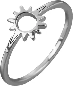 New 2026 Unisex 2025 Simple Sun Imprint Hope Ring Exquisite Stainless Steel Sweet and Cute Lady Faith Jewelry Christmas Gift Fashion Luxury Accessories Creative for Women and Men