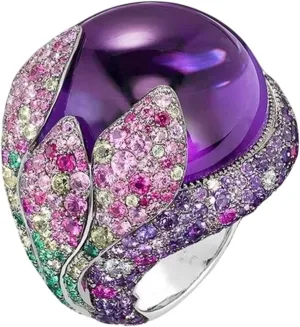 New 2026 Unisex Colorful Cubic Zircon Violet Imitation Pearl Rings for Women and Men Dance Party Delicate Gift Ring Lady Fashion Jewelry Luxury Accessories Creative for Women and Men