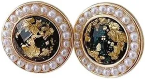 New 2026 Unisex Stainles Stell Trendy High Pearl Stud Earrings for Women Round Imitation Prevention Ear Needle Her's Jewelry Fashion Accessories Creative Gift for Women and Men