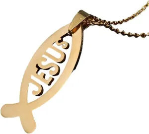 New 2026 Unisex Stainless Steel Letter Jesus Pendant Necklace For Women Fashion Jewelry Christian Chain Necklaces Gifts Decoration Luxury Accessories Trendy For Women And Men
