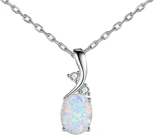 New for Arrival Imitation Water Drop Opal Pendant Necklace for Women Her Party Glamour Jewelry Wedding Band Accessories Jewelry Fashion Accessories for You