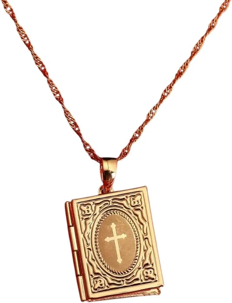 New For Trendy 2025 Brass Gold Color Jesus Cross Necklaces Pendant Jewelry For Women Jewelry Fashion Accessories Creative Gift
