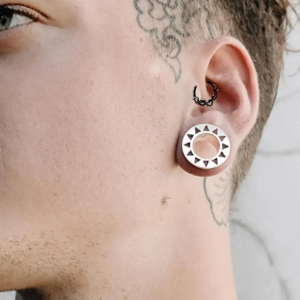 Nose Rings Cool Rattan Hoops Shape Nose Rings Stainless Steel Hypoallergenic Cartilage Earring Piercing Jewelry Lobe Daith Snug Belly Button Ring for Women Men