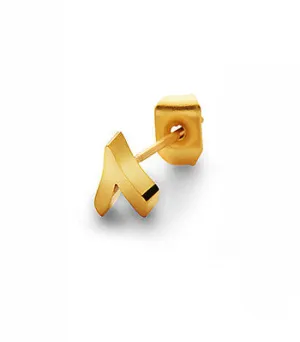 Number 8 Earring in Gold