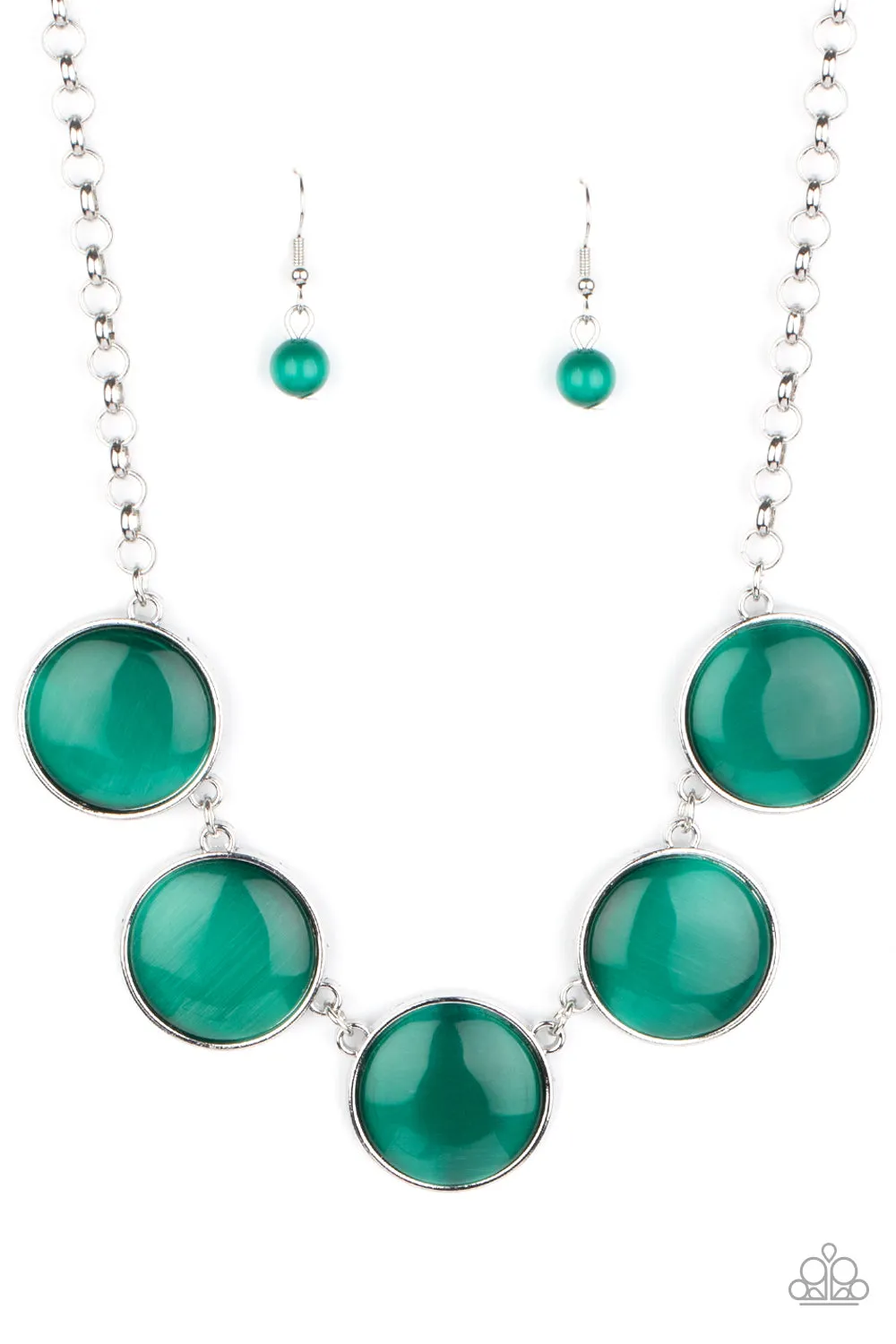 Open Door Jewelry - Ethereal Escape - Green Necklace - Paparazzi Accessories