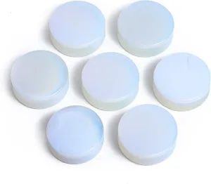 Pair (2PCS) OPALITE STONE PLUGS Double Flare Gauges Ear Moonstone Tunnels 9264