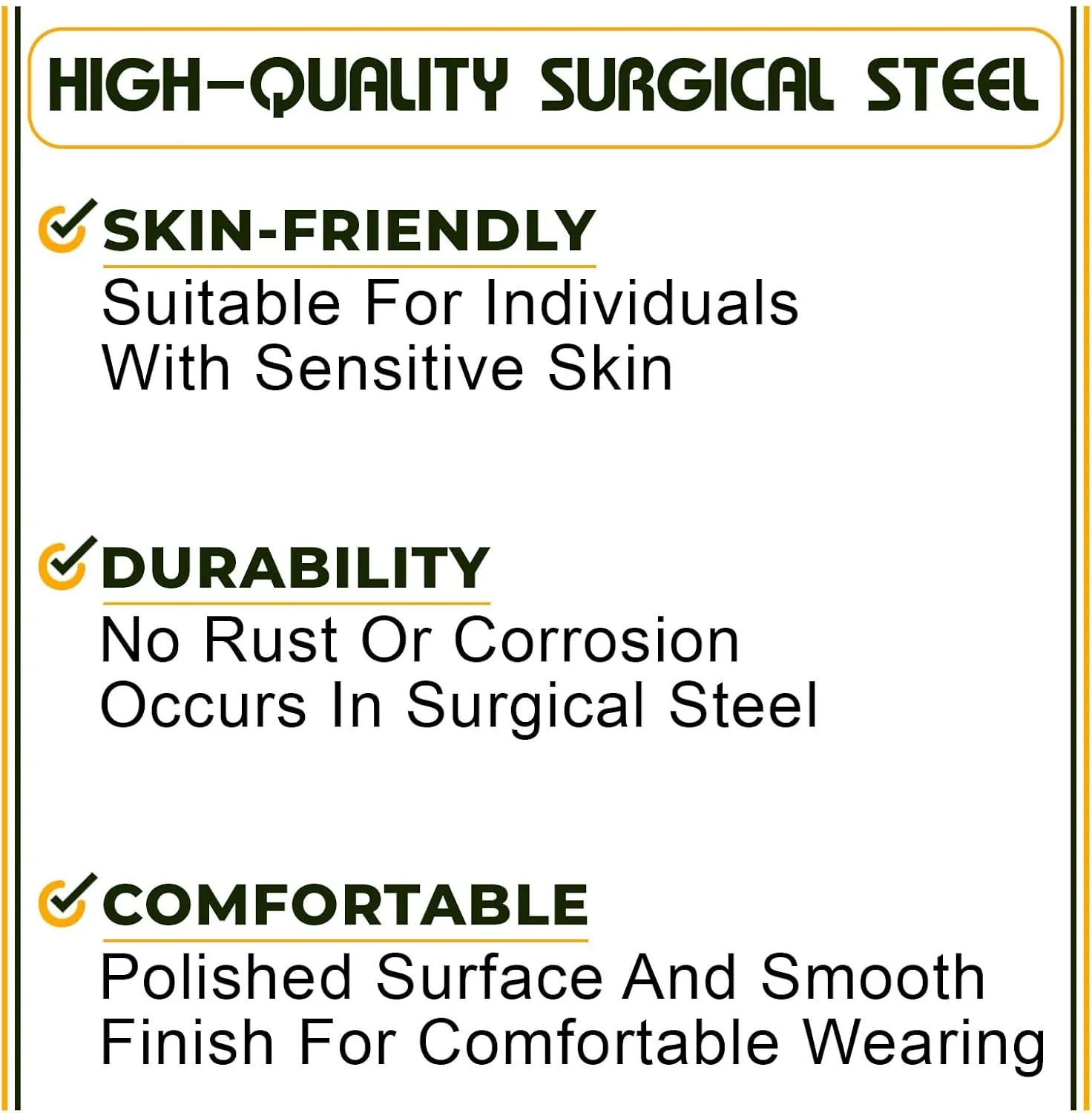Pair of Surgical Steel Polished Hexagon Screw-Fit Flesh Tunnels Piercing Jewelry Stretcher Ear Plugs Earring Lobe