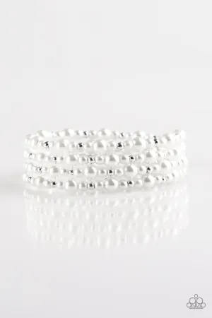 Paparazzi Bracelet ~ Classic Confidence - White