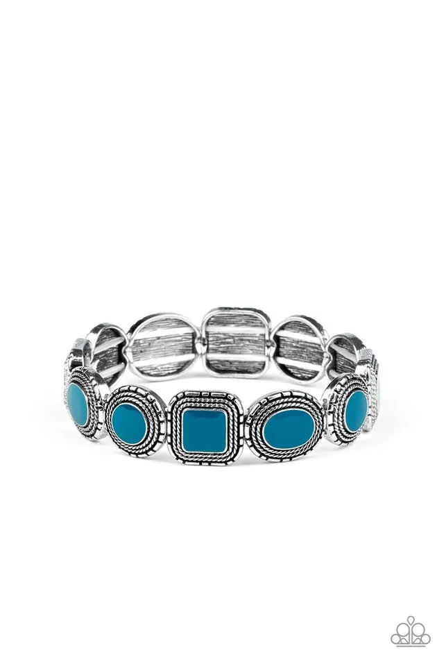 Paparazzi Bracelet ~ Vividly Vintage - Blue