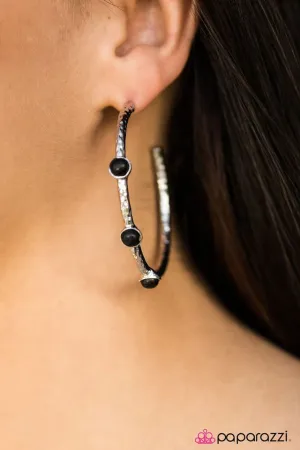 Paparazzi Earring ~ Aint No Rodeo - Black