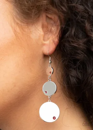 Paparazzi Earring ~ Poshly Polished - Red