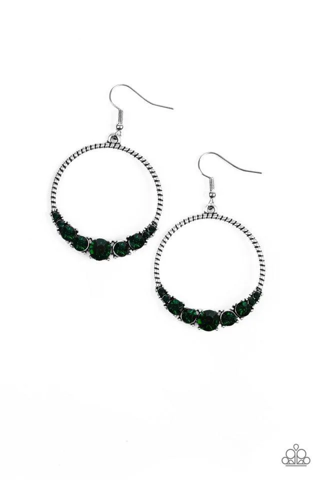 Paparazzi Earring ~ Self-Made Millionaire - Green