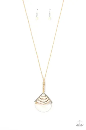 Paparazzi Necklace ~ Beach Beam - White