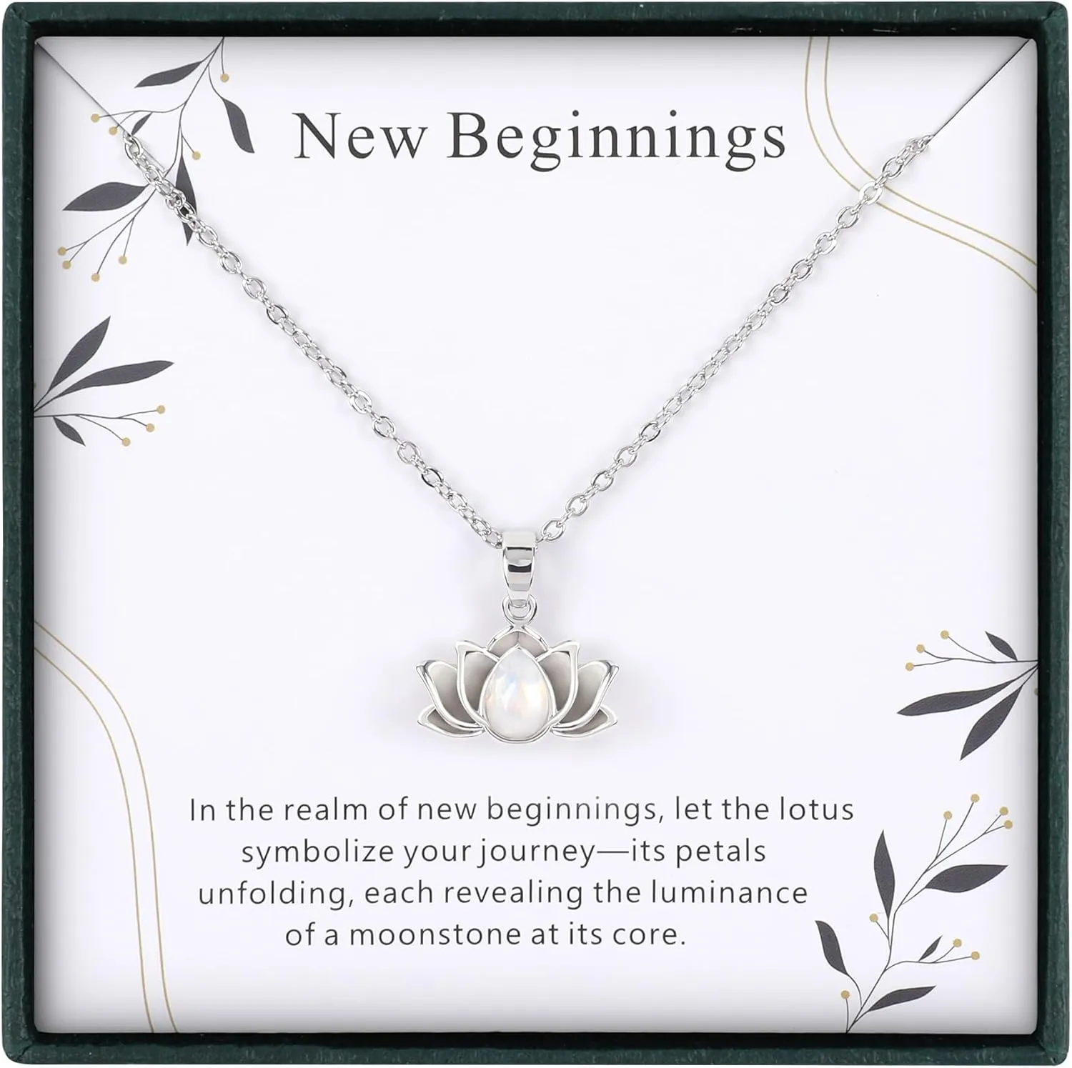 Peace Sign Heart CZ New Beginnings Lotus Necklace for Women, Heart Pendant Necklaces Flower Diamond Zirconia Love Necklace, Silver Rose Gold Chain Birthday Valentines Day Jewelry Gifts