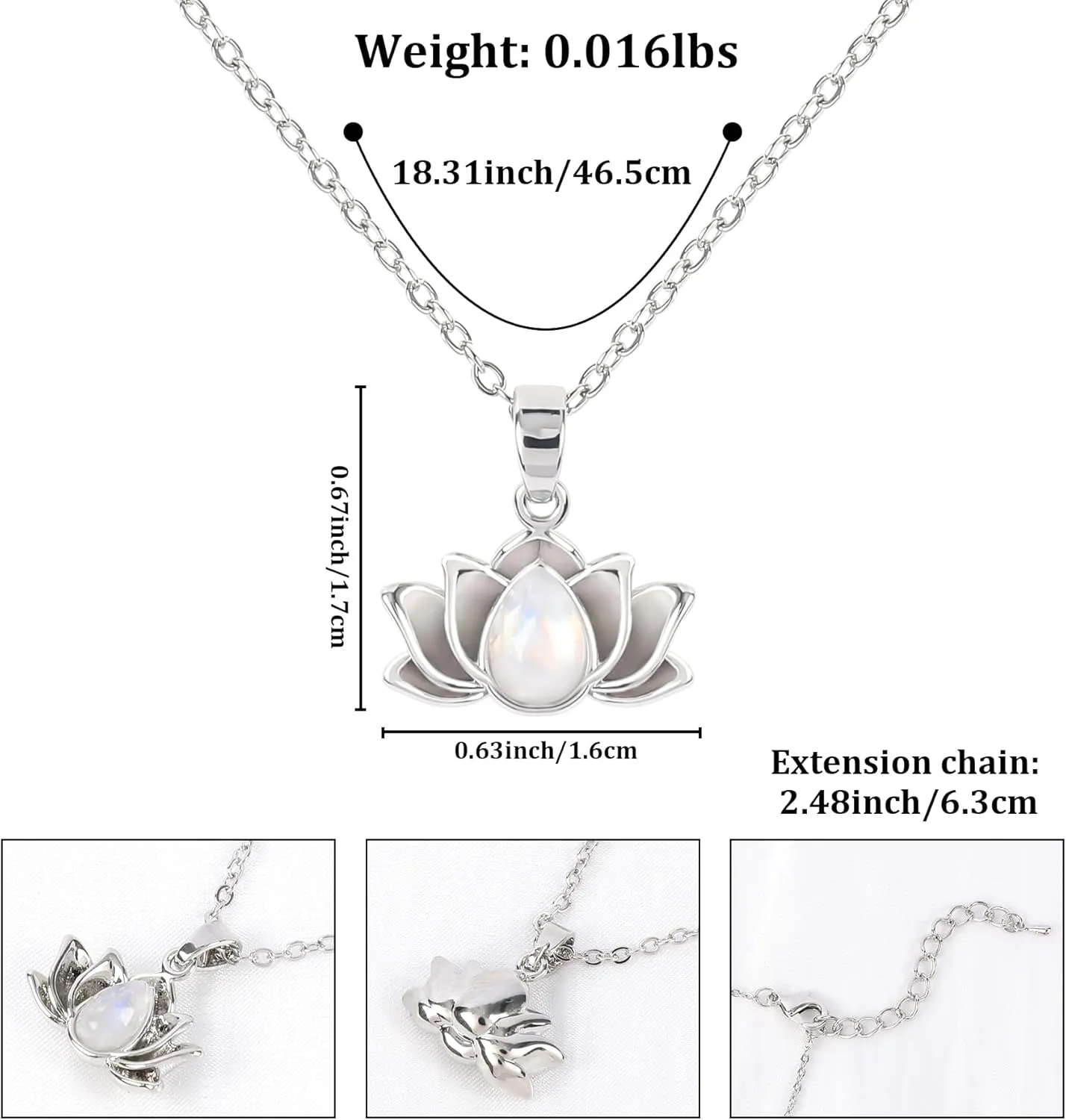 Peace Sign Heart CZ New Beginnings Lotus Necklace for Women, Heart Pendant Necklaces Flower Diamond Zirconia Love Necklace, Silver Rose Gold Chain Birthday Valentines Day Jewelry Gifts