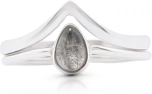 Pear Labradorite Delicate Ring- 925 Sterling Silver - Ethnic Boho Chic Hand Made Jewelry - Fashionable And Stylish For Women -Us Size 5-10