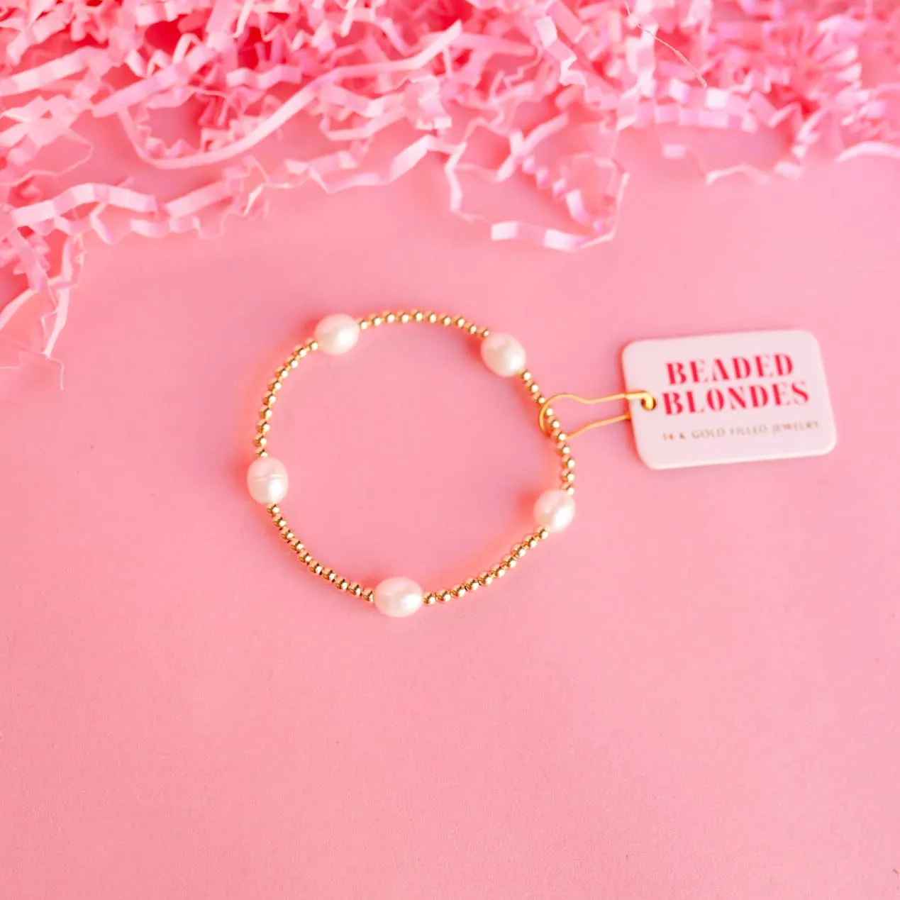 Pearl Poppi Bracelet in Gold