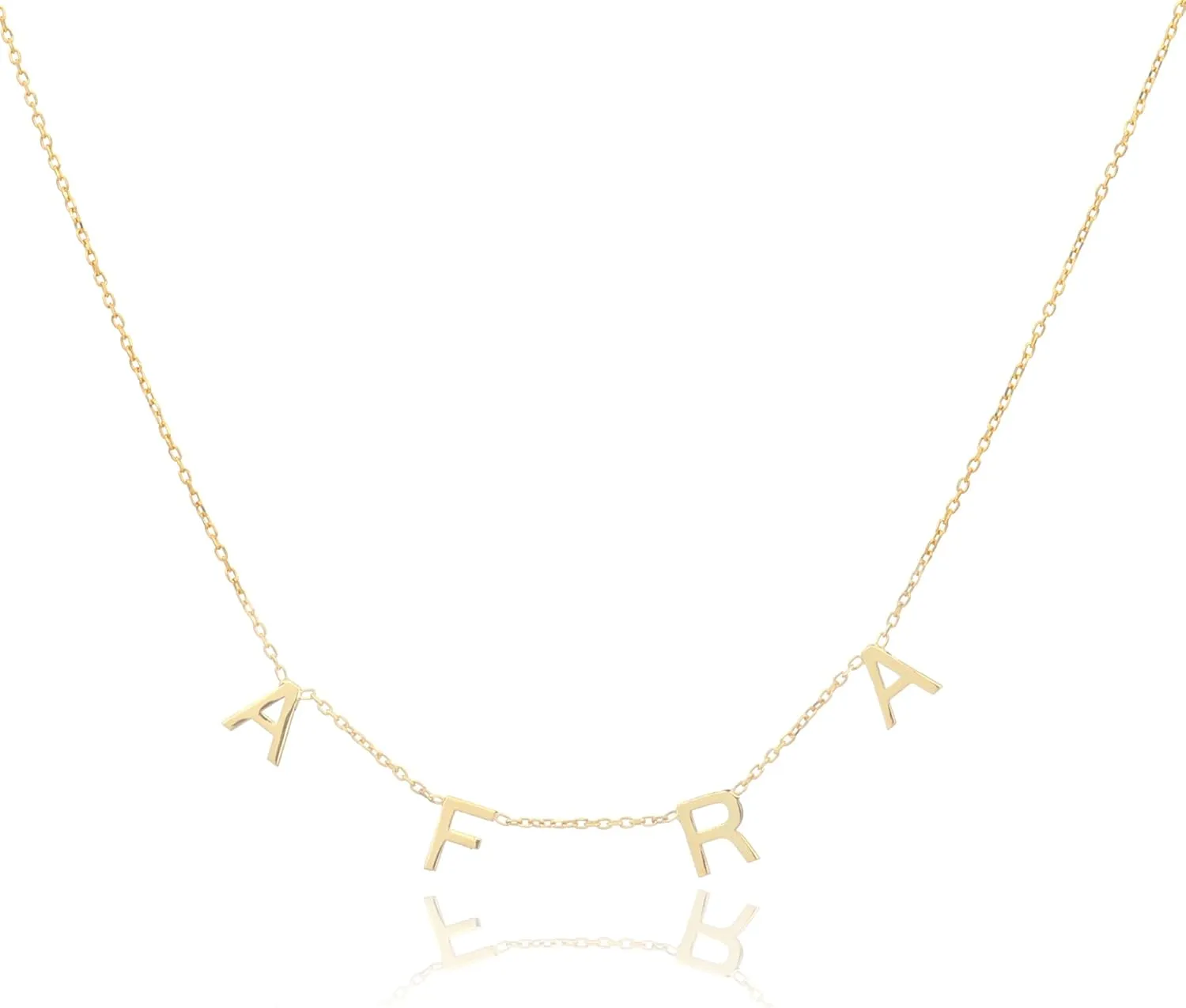 Personalized Heart & Initial Necklace for Women - Custom Name Pendant, 18K Gold, Silver, Rose Gold Options, Adjustable Chain (16"-24")
