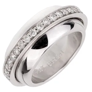 Piaget Possession White Gold Diamond Ring Sz 5 1/2