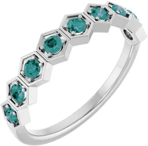 Platinum Alexandrite Stackable Fashion Ring Fine Jewelry For Women Gifts For Her, Size 7 Platinum Alexandrite Stackable Fashion Ring Fine Jewelry For Women Gifts For Her, Size 7