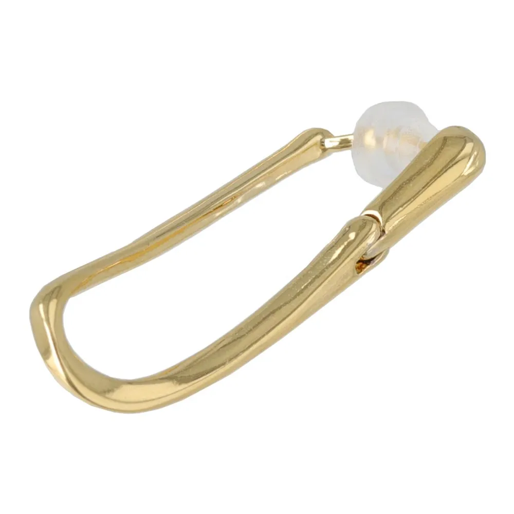 Polished Square Hoop Earrings
