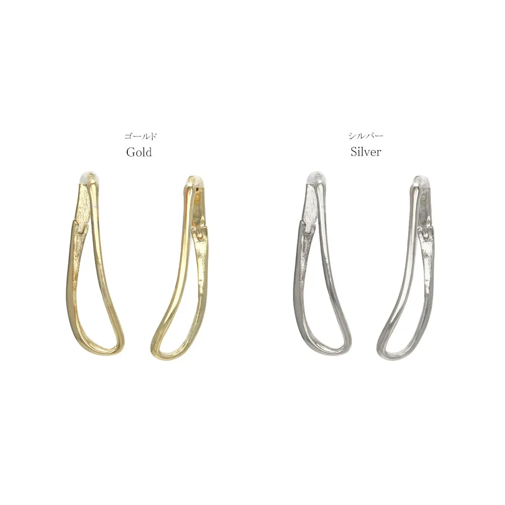 Polished Square Hoop Earrings