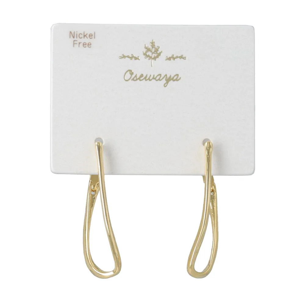 Polished Square Hoop Earrings
