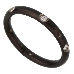 Pomellato Diamond Titanium Band Ring