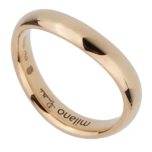 Pomellato Rose Gold Wave Band Ring Sz 5