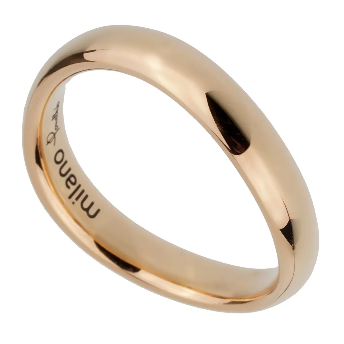 Pomellato Rose Gold Wave Band Ring Sz 5