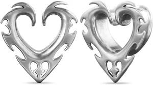 PONWAG 2PCS Brass Double Flared Plug Gauge for Face Mask - Cool Tunnels, Punk Unique Stretcher Expander - Ear Body Piercing Jewelry for Women and Men