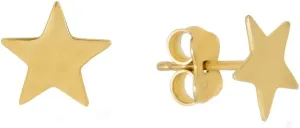 Pori Jewelers 14K Gold Star Stud Earrings for Women, Elegant Gold Jewelry for Daily Wear or Special Events