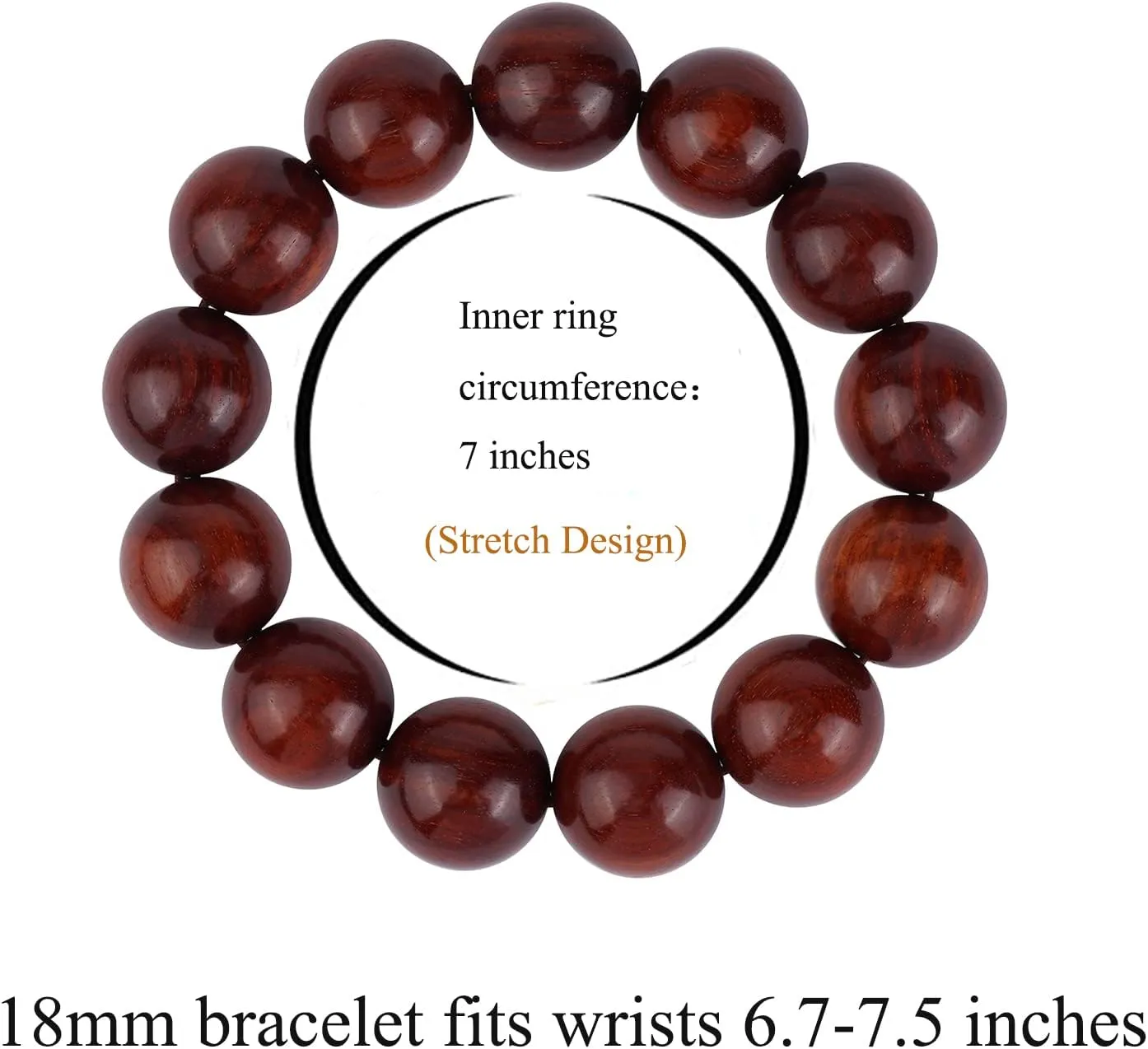 Prayer Bead bracelet Mala Beaded Bracelets for Men Women 12/15MM 