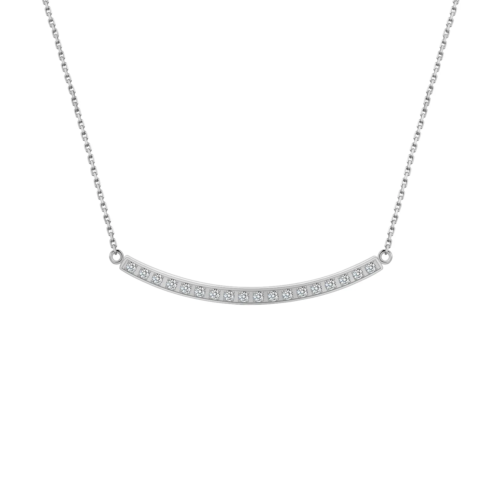 PT324G B.Tiff Gold Mini "Smile" Adjustable Pendant Necklace