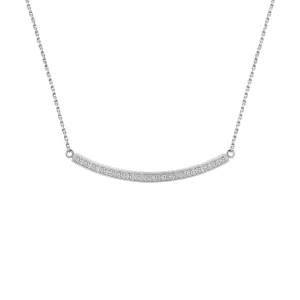 PT324W B.Tiff Mini "Smile" Adjustable Pendant Necklace