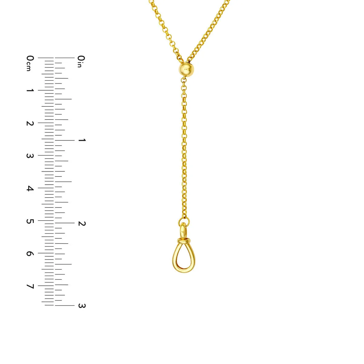 Pull Over Rolo Lariat Necklace