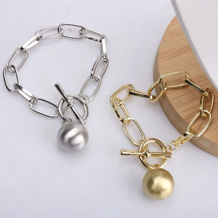 Punk Metal Ball Chain Necklace