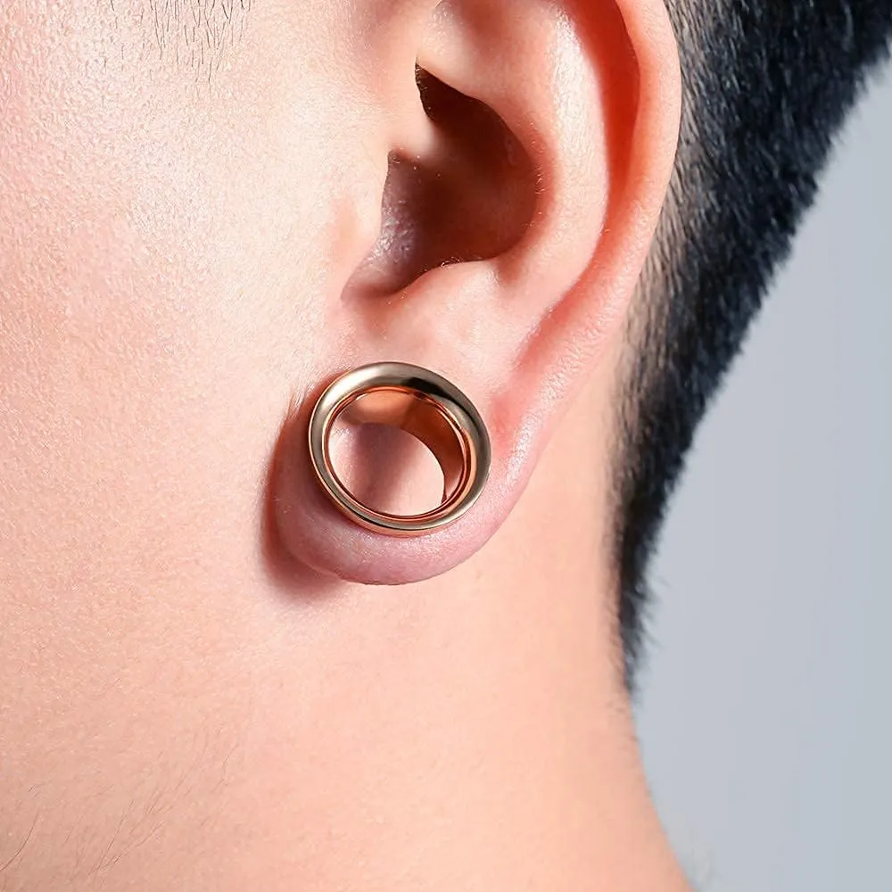 PUNKYOUTH 14PCS Ear Gauges Tunnels Plugs Stainless Steel Screw Fit Stretcher Expander Body Piercing Jewelry Set 6mm-25mm