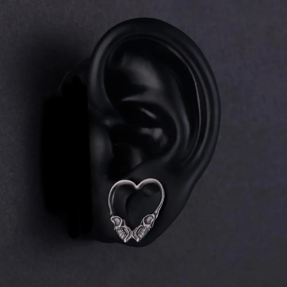 PUNKYOUTH 2PCS Cool Saddle Ear Plug Dangle Hanger Gauges Double Flared Tunnels Brass Punk Zipper Lock Skull Stretcher Piercing Jewelry 0g to 1 inch