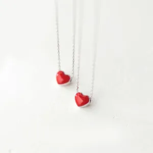 Red Heart Necklace Fashion Necklace for Women