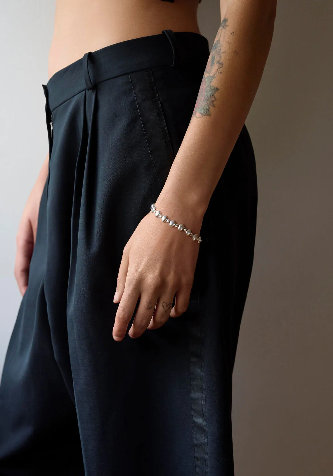 REFLECTION OVAL BRACELET SILVER