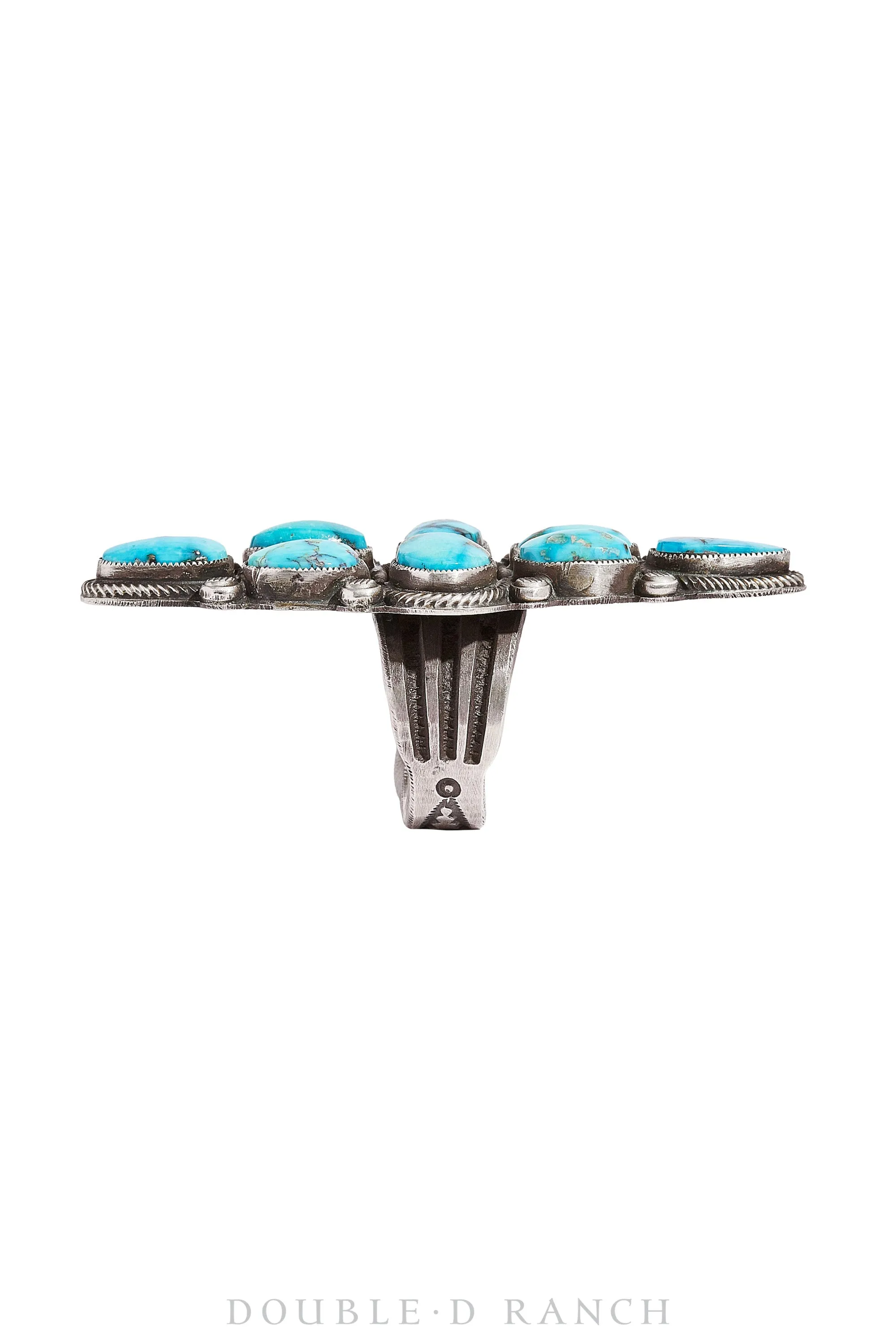Ring, Cluster, Turquoise, Hallmark, Contemporary, 1066