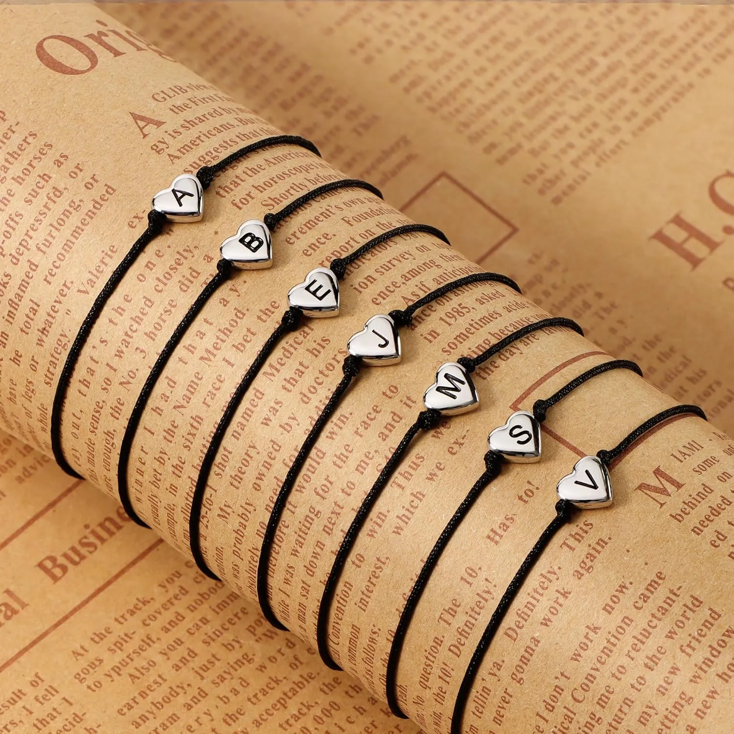 SANNYRA Pinky Promise Bracelet, Couples Bracelets Matching Initial Relationship Boyfriend Gift Stuff, 26 Letters Friendship Bracelet for Her 2 Pieces Bf Gifts