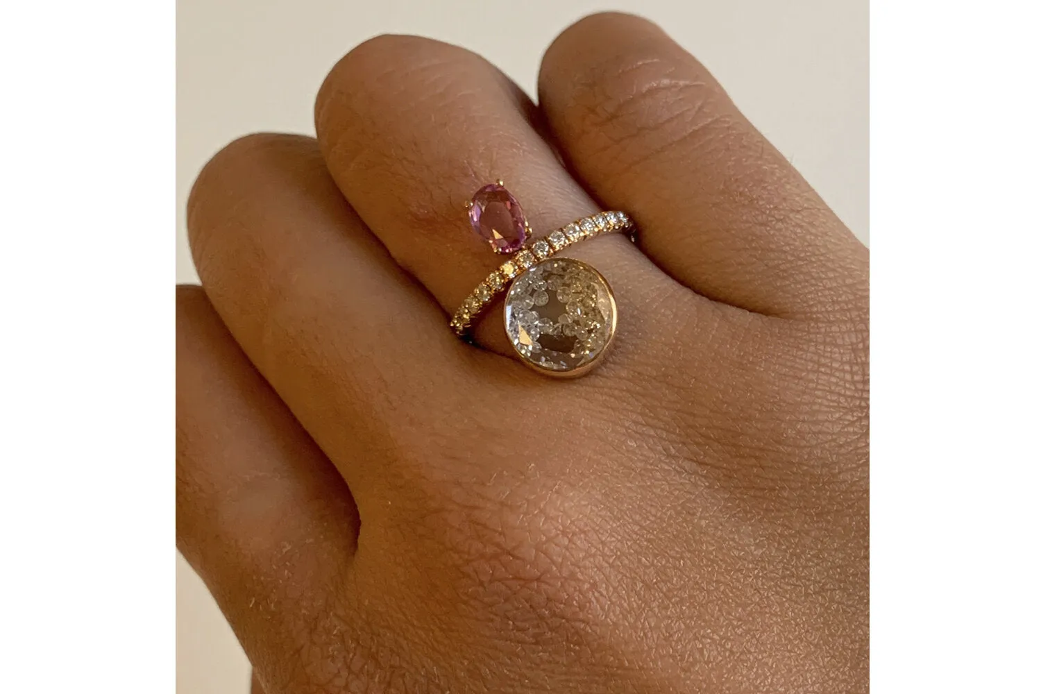 Sapphire and Diamonds Ring