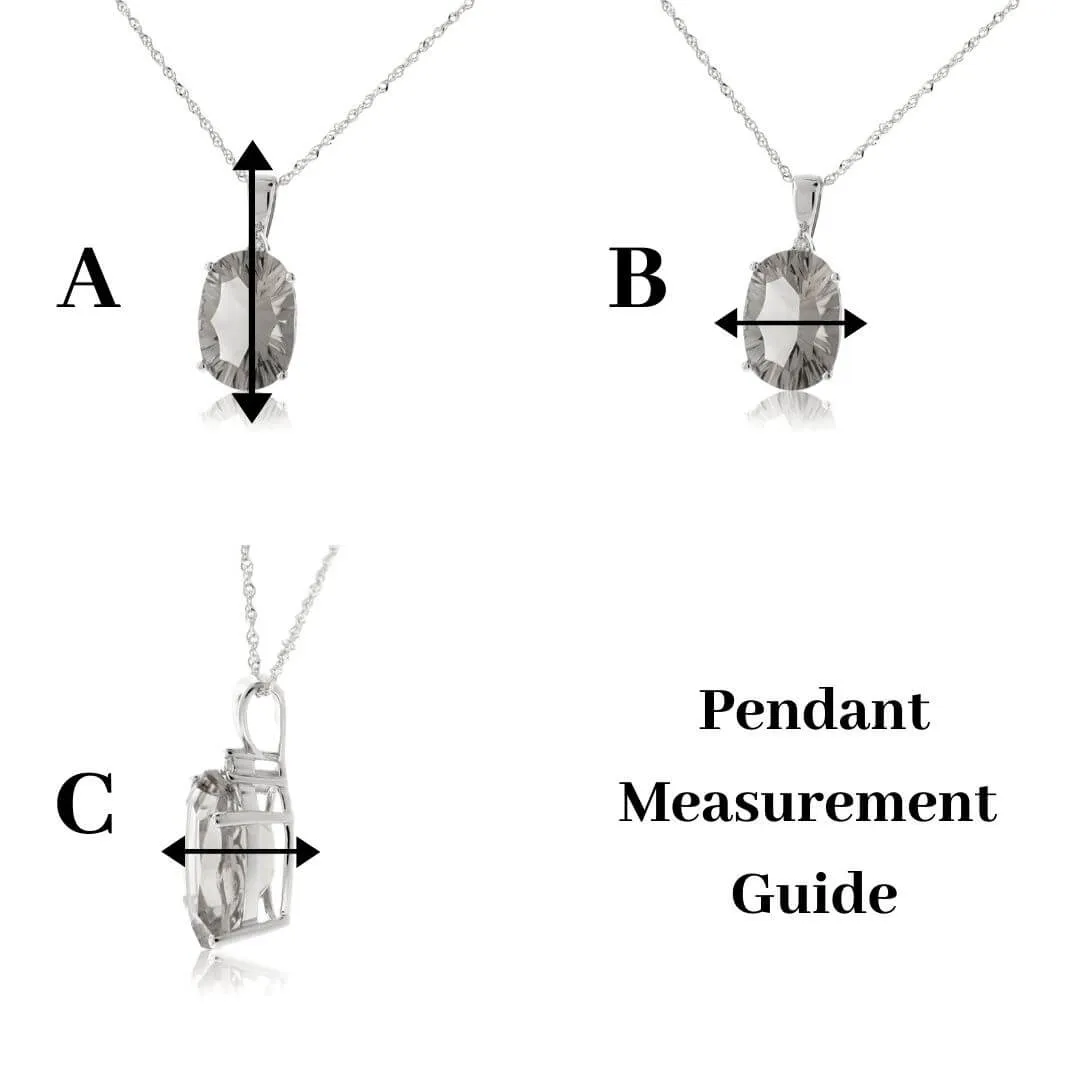 Satin Finish Flush Set Diamond Snowflake Disc Pendant