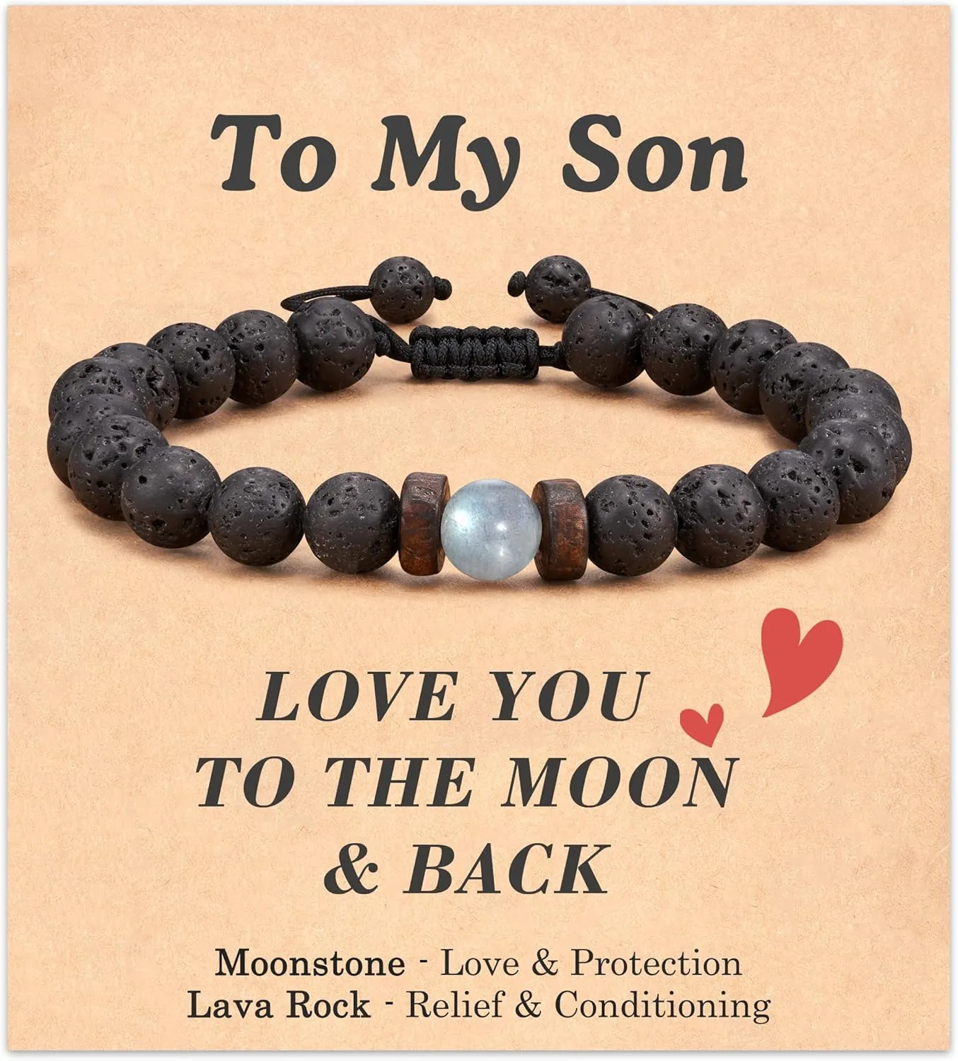 Seyaa Easter Gifts Sunflower Natural Stone Bracelet Gifts for Teen/Girls with Quotes Card