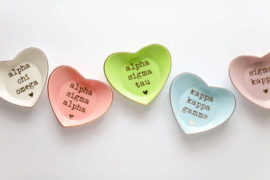 Sigma Sigma Sigma Ceramic Ring Dish