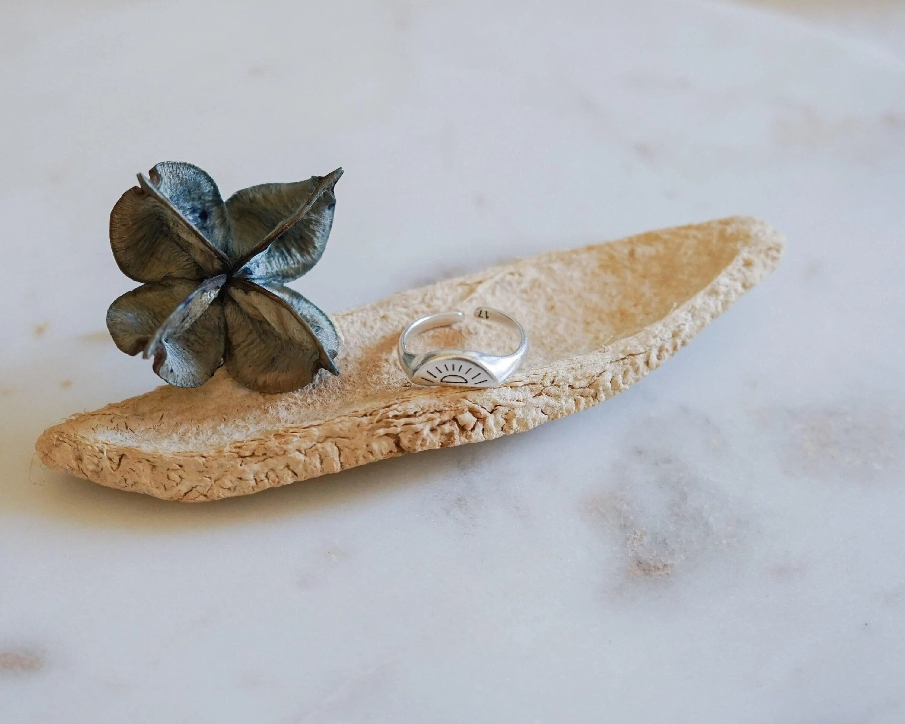 Silver Rising Sun Ring