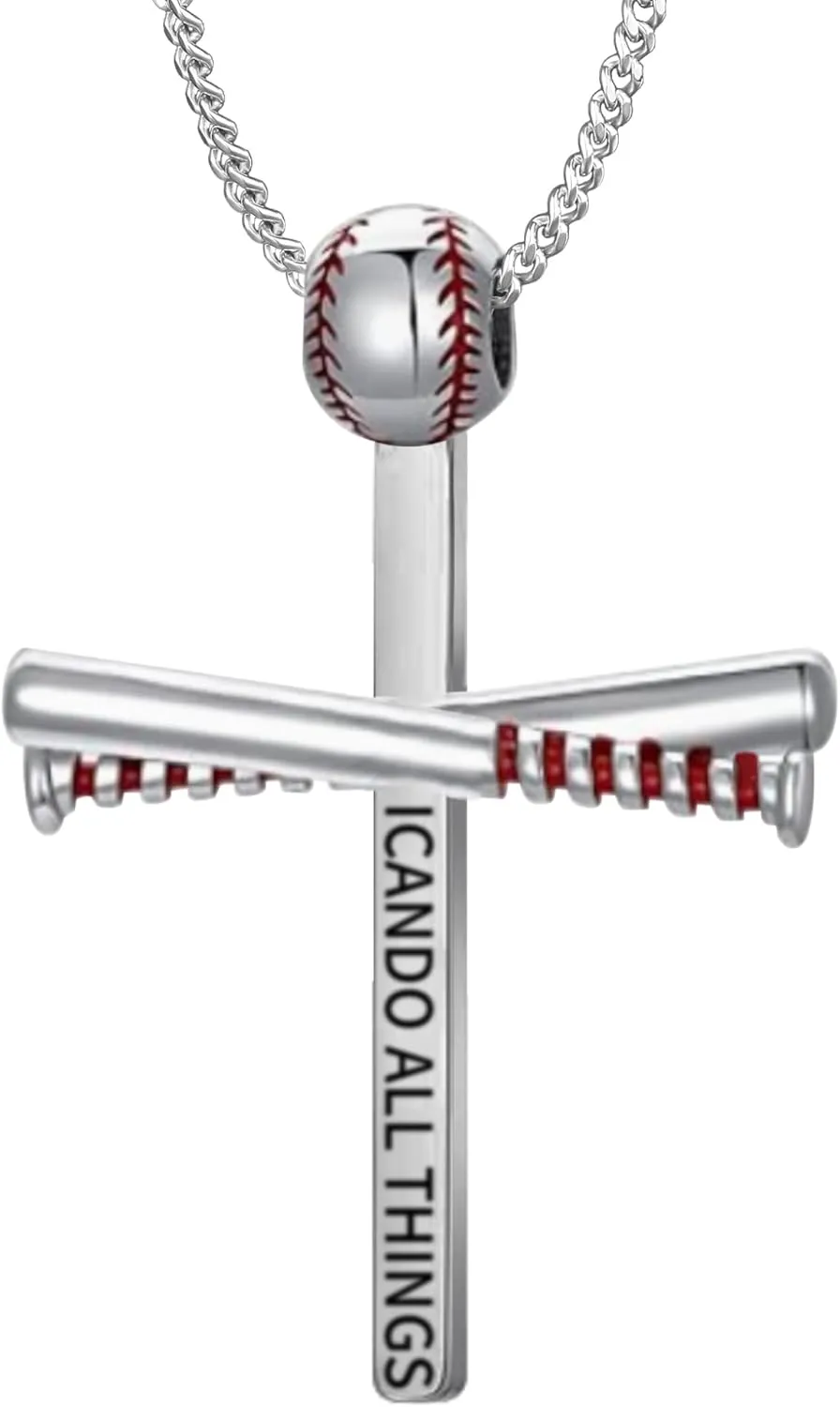Softball/Volleyball/Baseball/Golf Necklace for Women Sterling Silver Softball Accessories Softball Gift Volleyball Charm Sport Jewelry Gifts for Women Heart Pendant Baseball Mom Gifts for Players Team