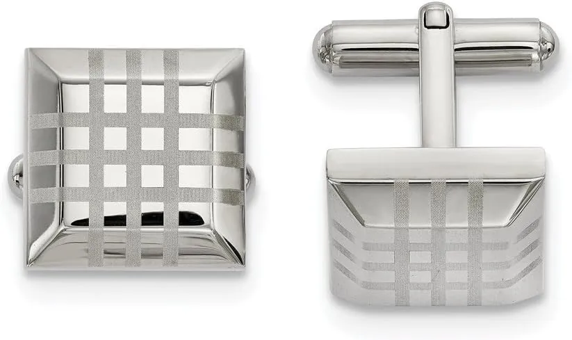 Stainless Steel Polished Cufflinks